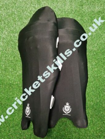 KS Cricket Black Pad Covers for Leg guards - one size, Adults, Juniors